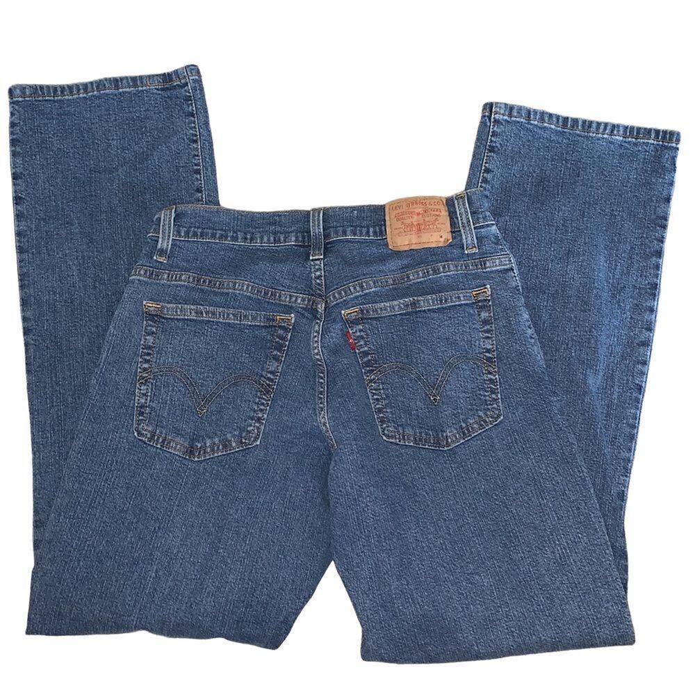 ‎LEVI’S classic relaxed boot cut blue jeans 8